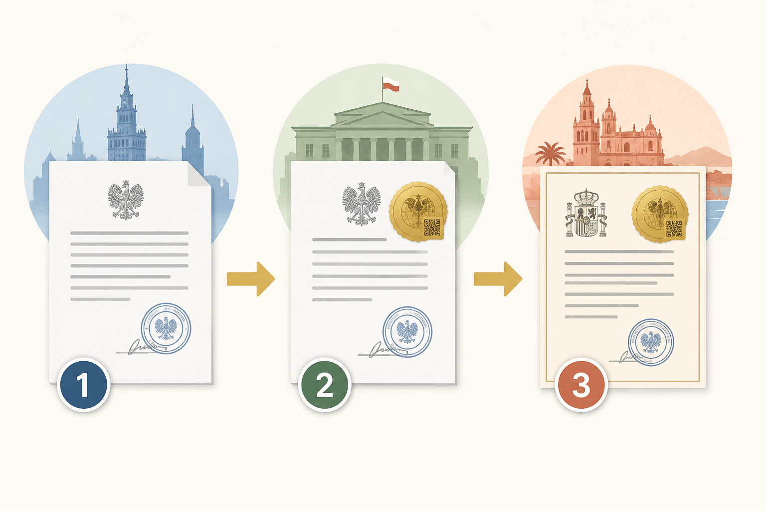 Getting Your Polish KRK Apostilled and Translated for Spain: The Exact Order of Operations