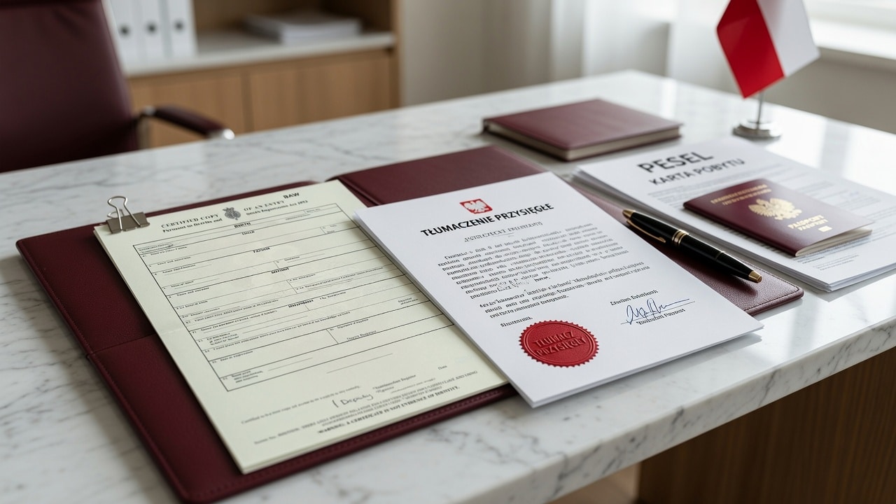 Certified Translation of Foreign Birth Certificates for PESEL and Karta Pobytu in Poland