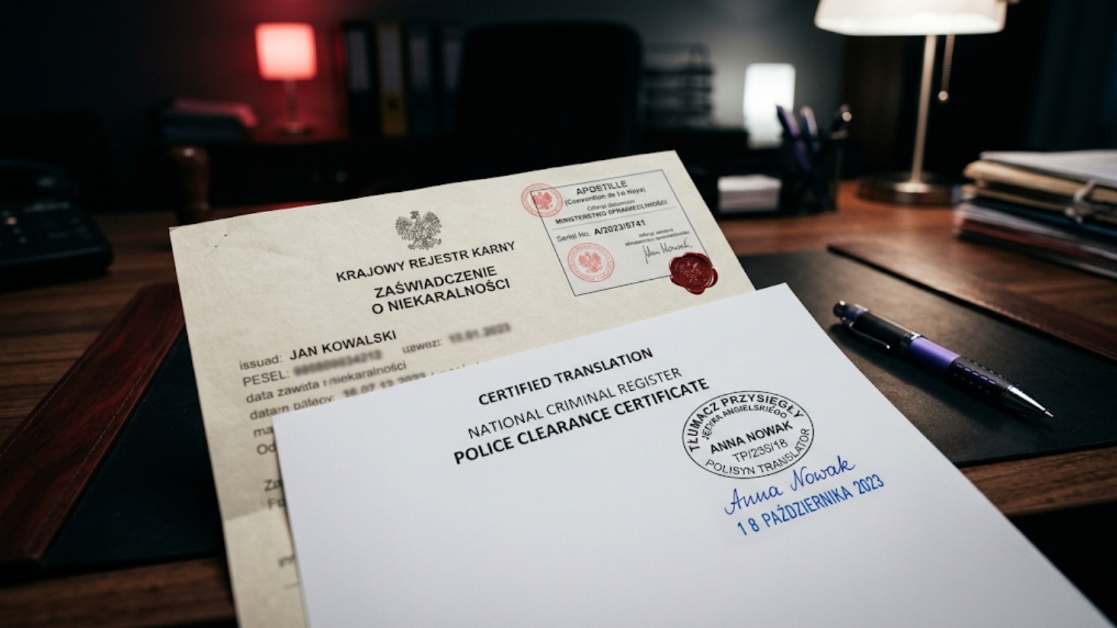Police Clearance Certificate Translation for Poland: A Full Guide