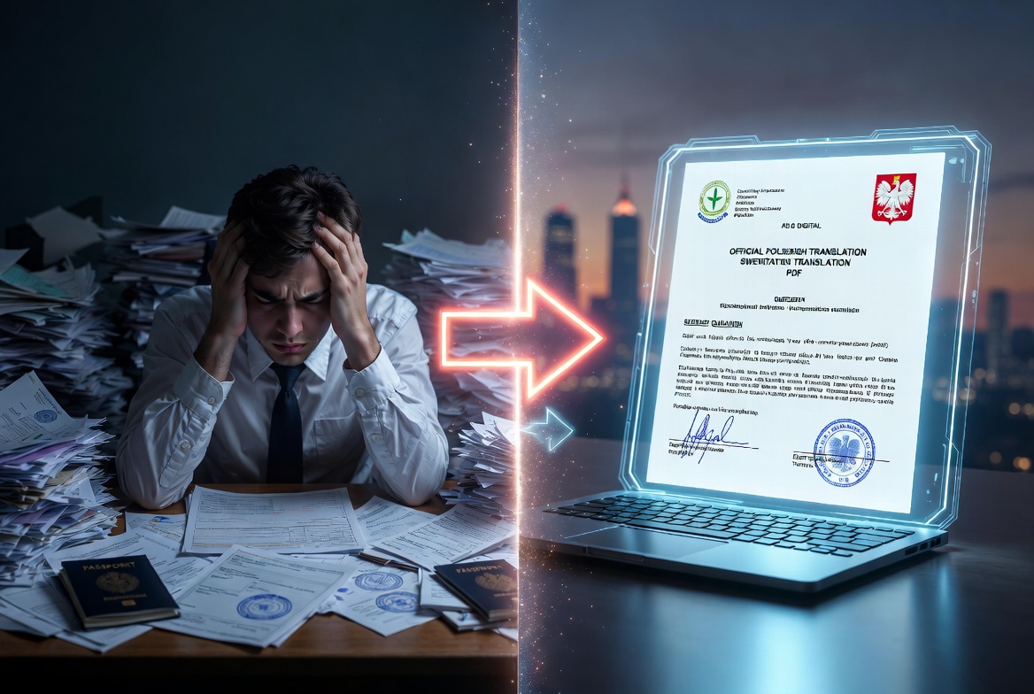 Technology-driven translation process for expats in Poland