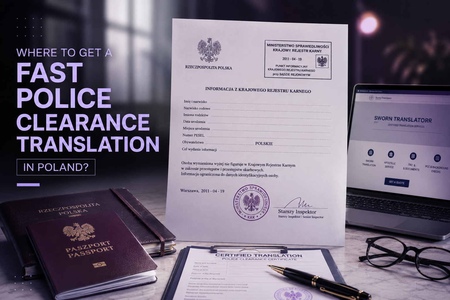 Where to Get a Fast Police Clearance Translation in Poland?